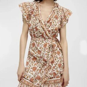 Veronica Beard Pink & Brown Mikhail Dress Size 12